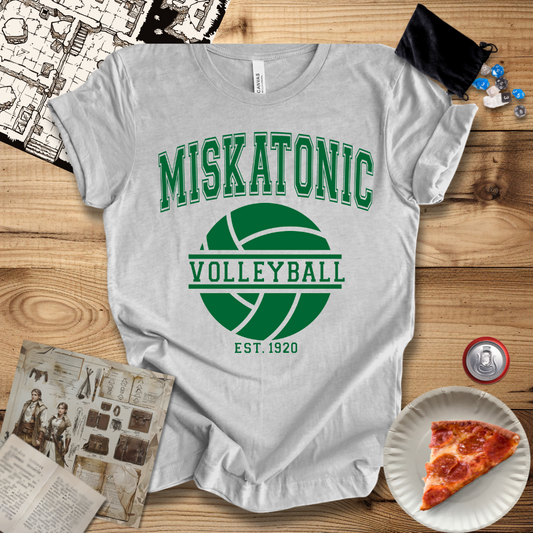 Miskatonic Volleyball Green T-Shirt