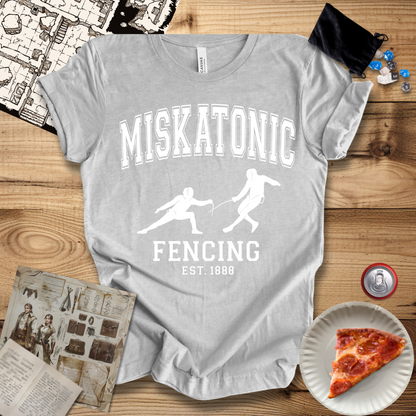 Miskatonic Fencing White T-Shirt