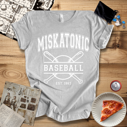 Miskatonic Baseball White T-Shirt