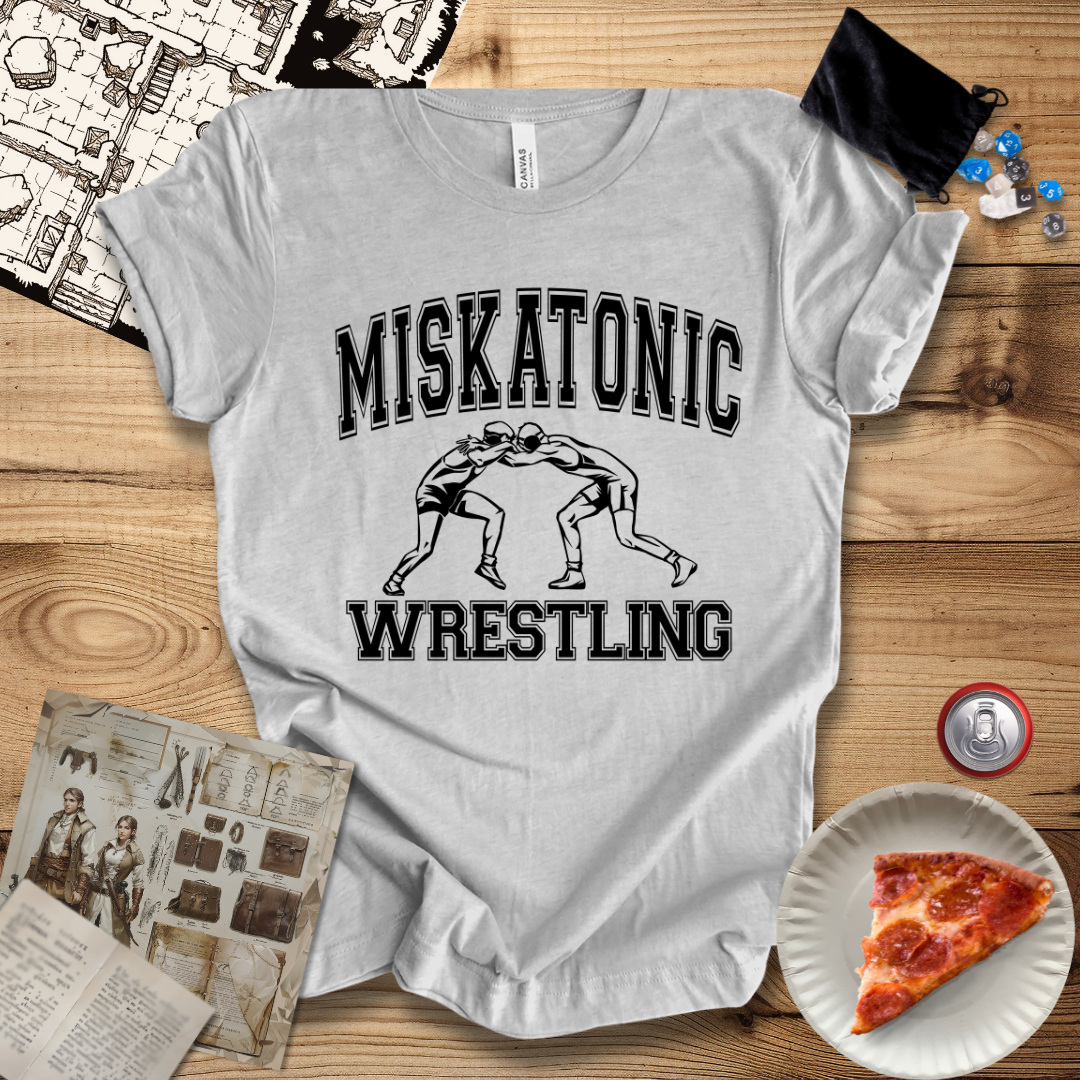 Miskatonic Wrestling Black T-Shirt