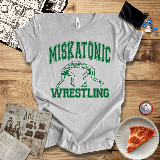 Miskatonic Wrestling Green T-Shirt