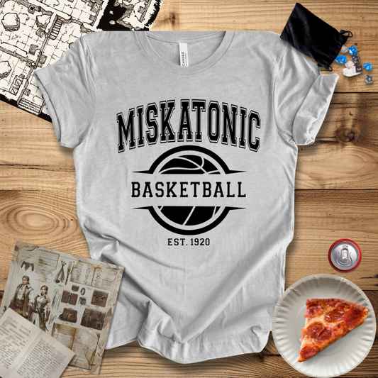 Miskatonic Basketball Black T-Shirt