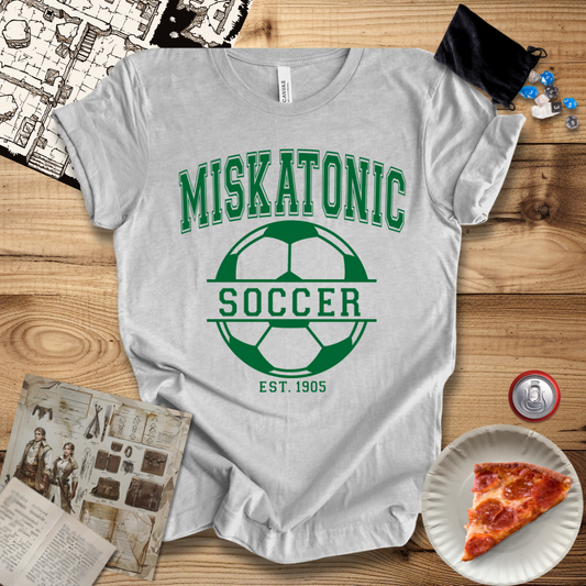 Miskatonic Soccer Green T-Shirt