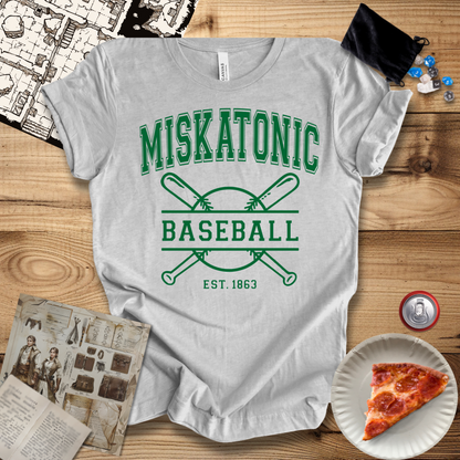 Miskatonic Baseball Green T-Shirt