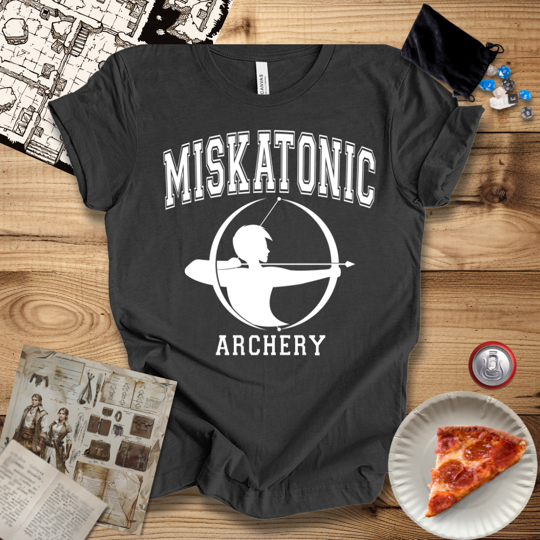 Miskatonic Archery White T-Shirt