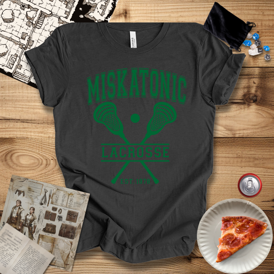 Miskatonic Lacrosse Green T-Shirt