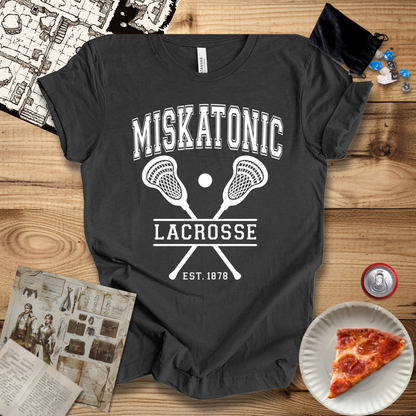 Miskatonic Lacrosse White T-Shirt