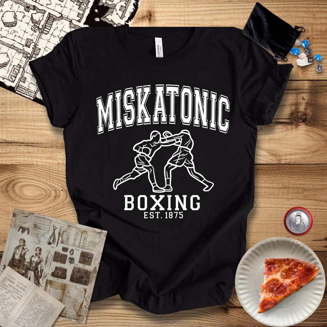 Miskatonic Boxing White T-Shirt