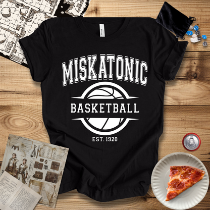 Miskatonic Baskeball White T-Shirt