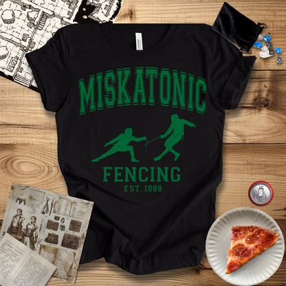 Miskatonic Fencing Green T-Shirt