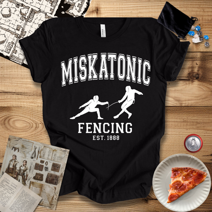 Miskatonic Fencing White T-Shirt