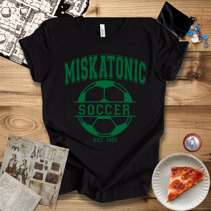 Miskatonic Soccer Green T-Shirt