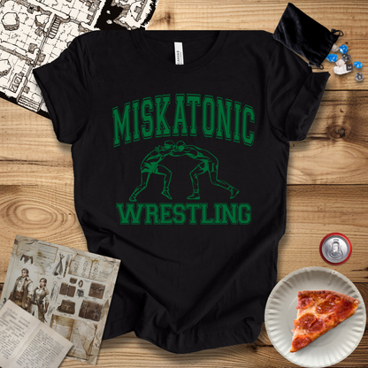 Miskatonic Wrestling Green T-Shirt