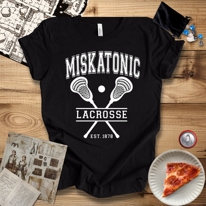 Miskatonic Lacrosse White T-Shirt