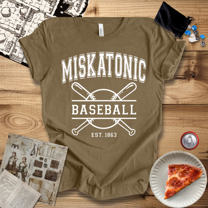 Miskatonic Baseball White T-Shirt