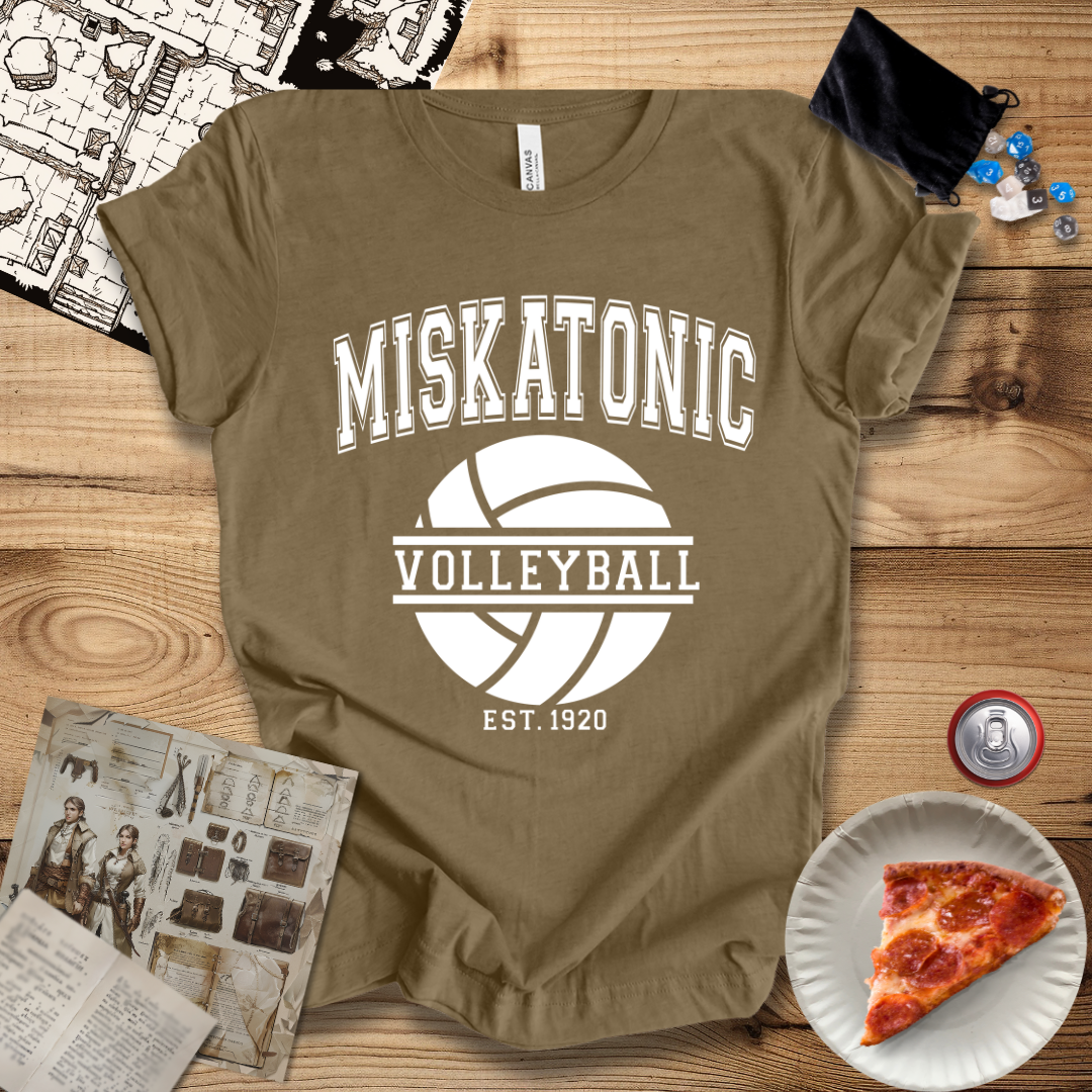 Miskatonic Volleyball White T-Shirt