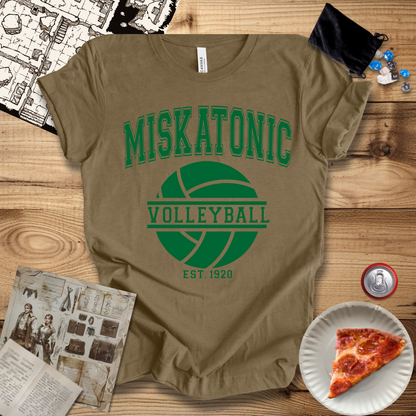 Miskatonic Volleyball Green T-Shirt