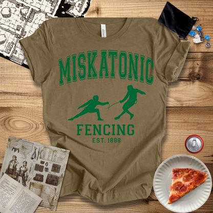 Miskatonic Fencing Green T-Shirt