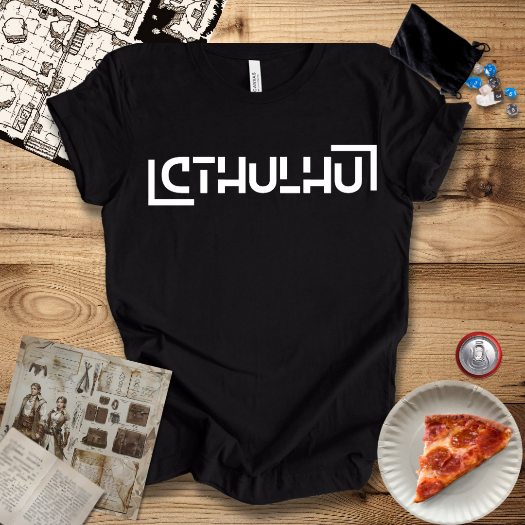 Cthulhu Modern Text T-Shirt