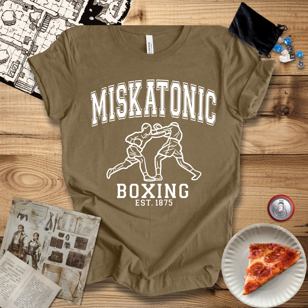 Miskatonic Boxing White T-Shirt