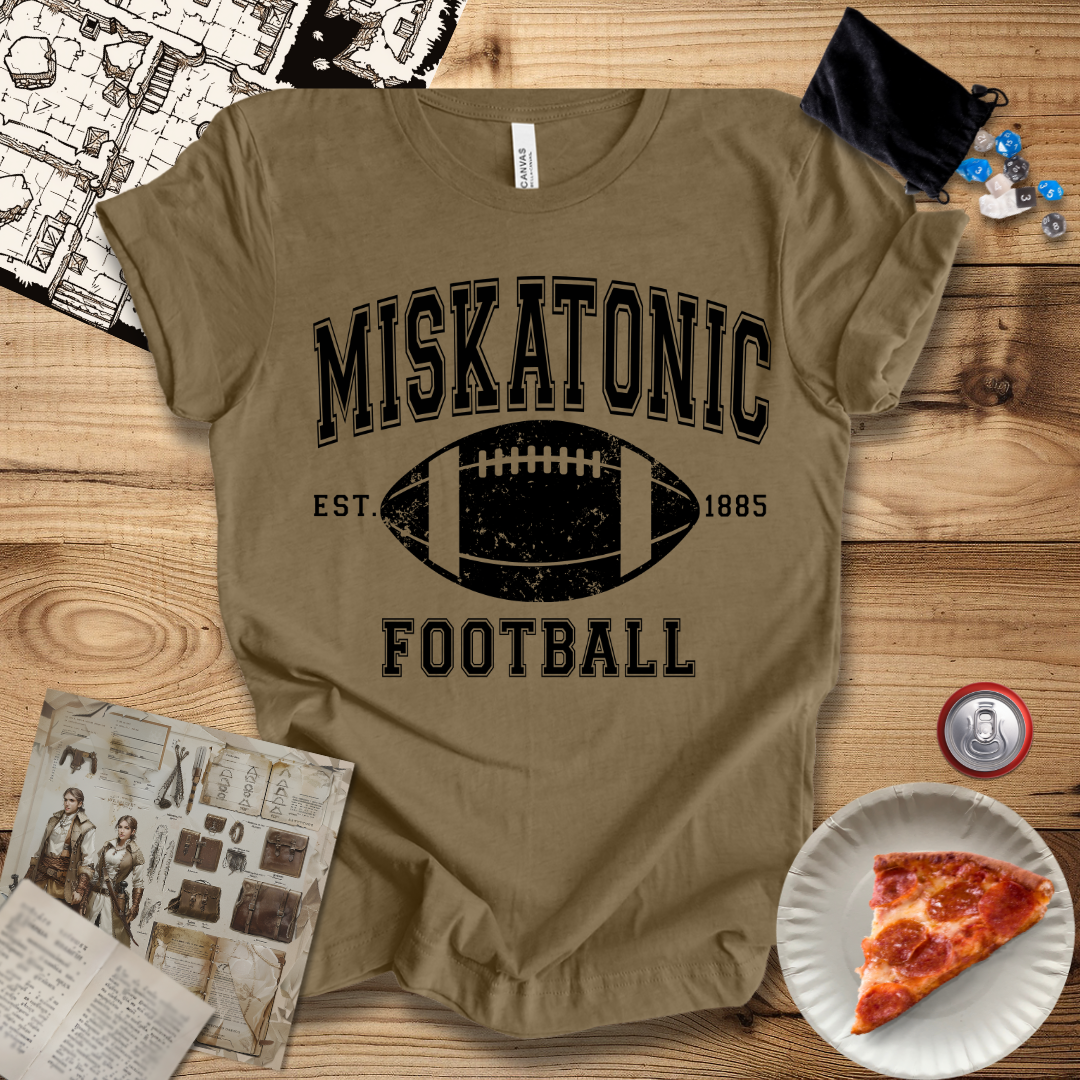 Miskatonic Football BlackT-Shirt