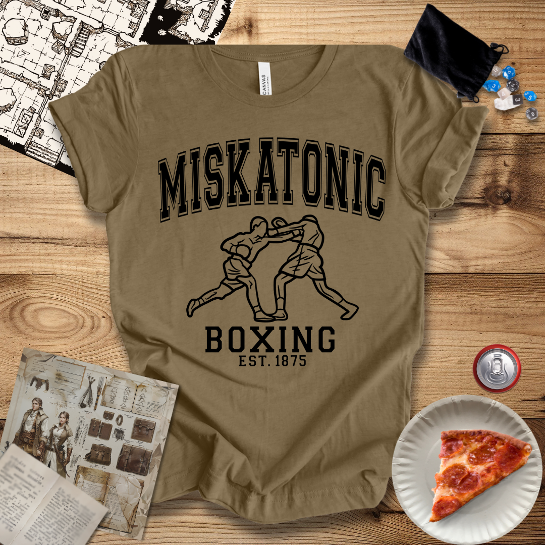 Miskatonic Boxing Black T-Shirt