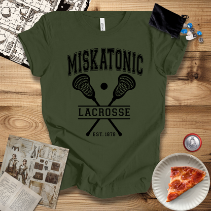 Miskatonic Lacrosse Black T-Shirt