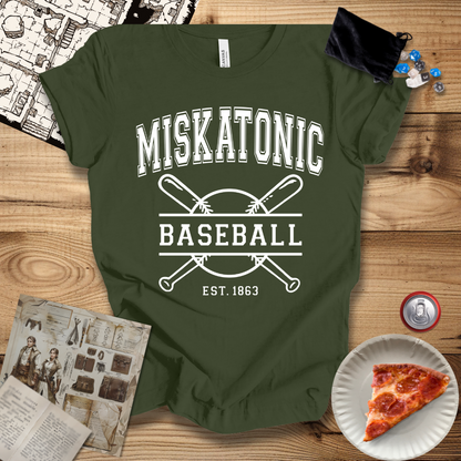 Miskatonic Baseball White T-Shirt