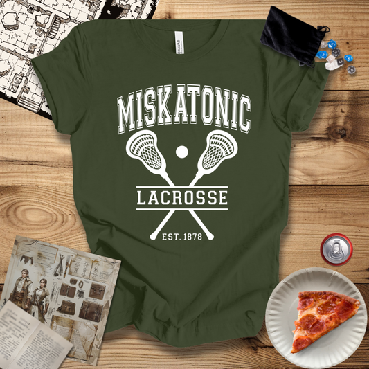 Miskatonic Lacrosse White T-Shirt