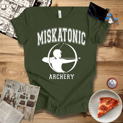 Miskatonic Archery White T-Shirt