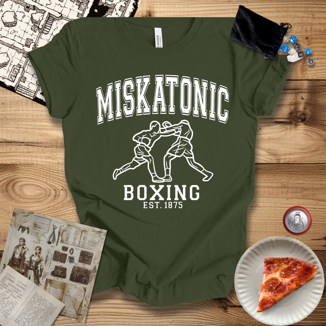 Miskatonic Boxing White T-Shirt