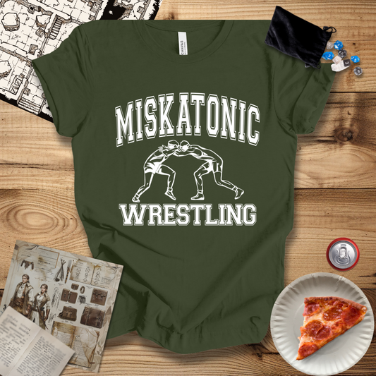 Miskatonic Wrestling White T-Shirt