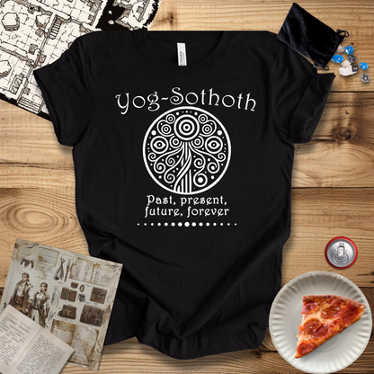 Yog-Sothoth Past, Present, Future Top Text T-Shirt