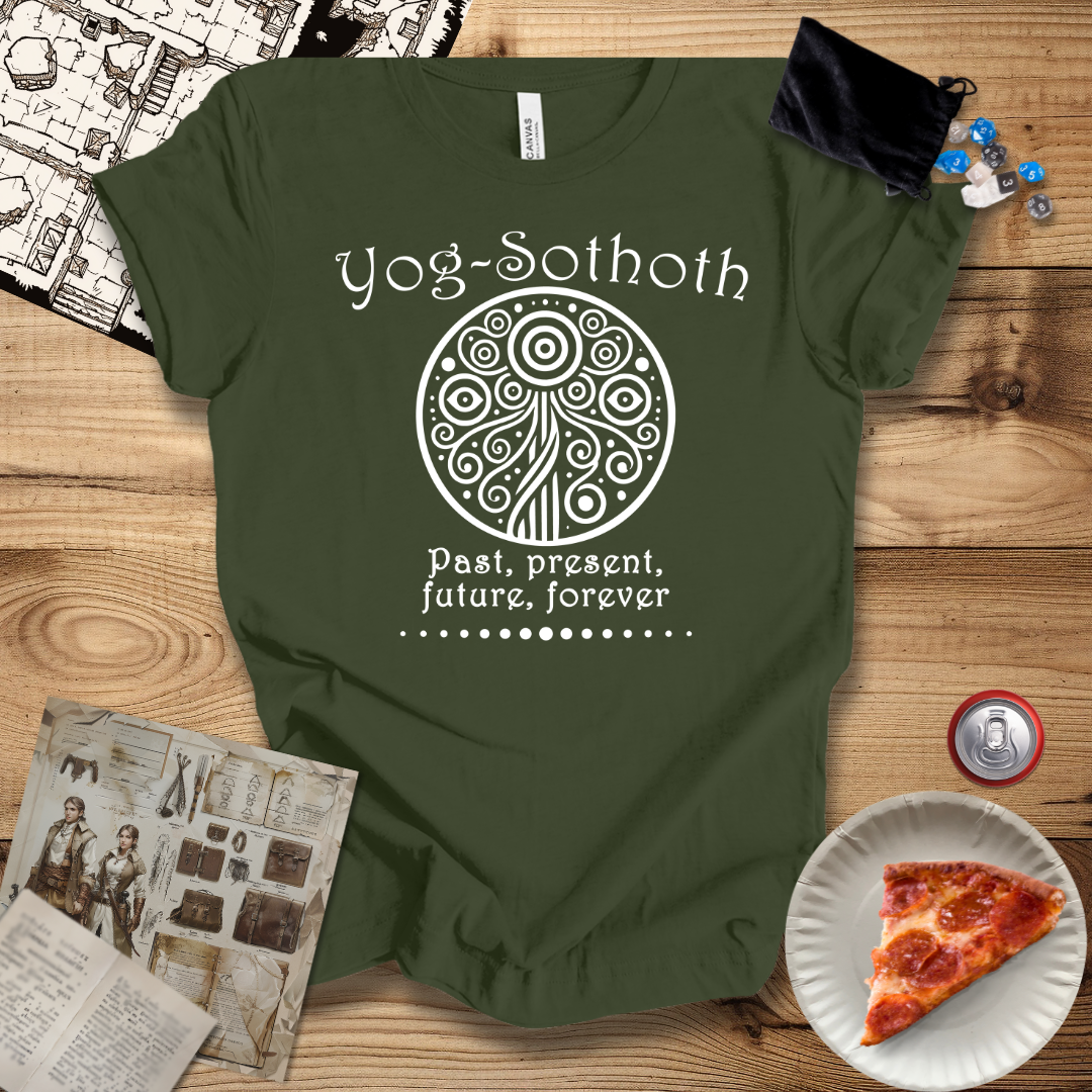 Yog-Sothoth Past, Present, Future Top Text T-Shirt