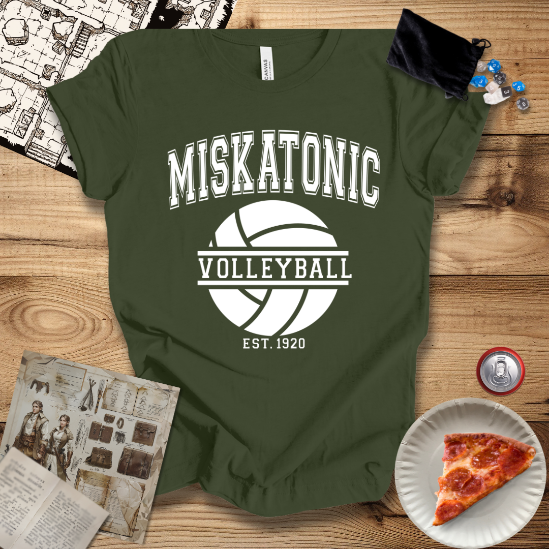 Miskatonic Volleyball White T-Shirt