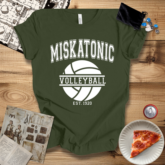 Miskatonic Volleyball White T-Shirt